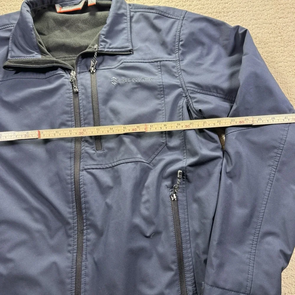 Free Country Jacket Coat Softshell Full Zip Men's‎ Size large Black Heavy